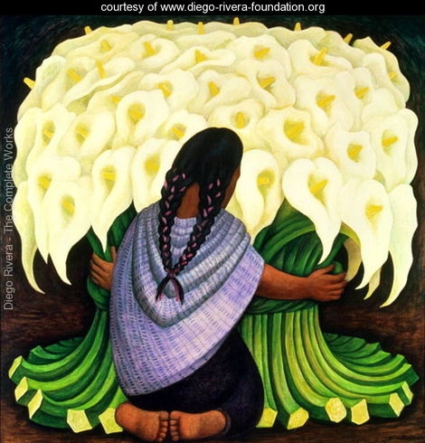 The-Flower-Seller--Diego Rivera